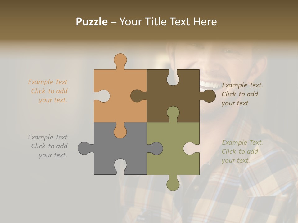 Young Happy Man With Big Smile PowerPoint Template