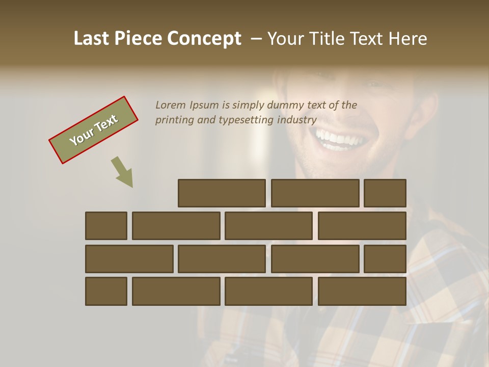 Young Happy Man With Big Smile PowerPoint Template