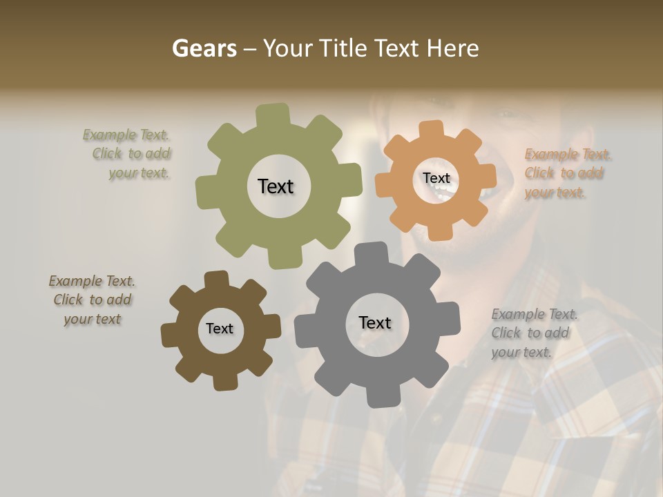 Young Happy Man With Big Smile PowerPoint Template