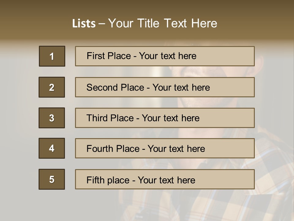 Young Happy Man With Big Smile PowerPoint Template