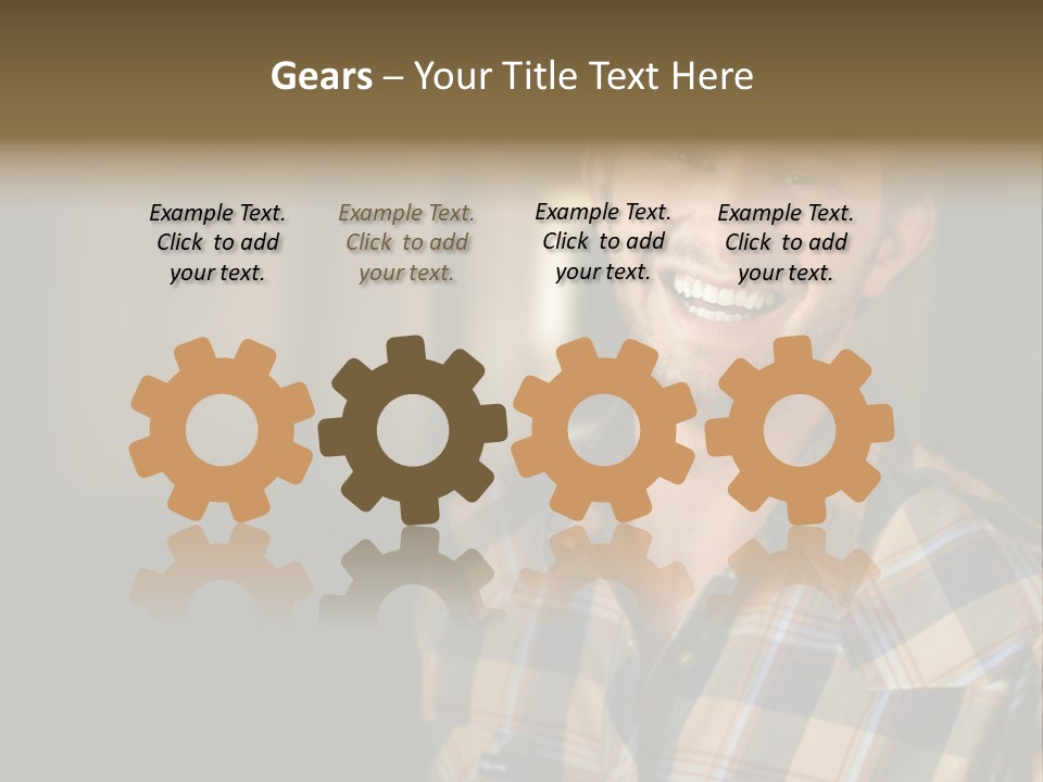 Young Happy Man With Big Smile PowerPoint Template