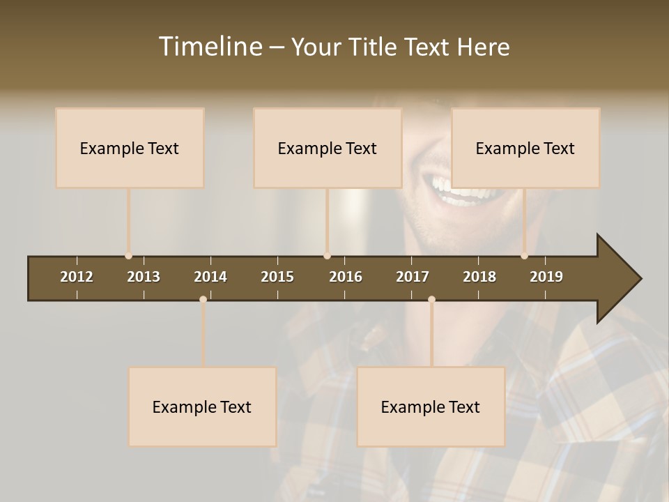 Young Happy Man With Big Smile PowerPoint Template