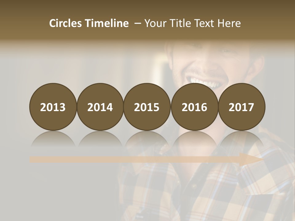 Young Happy Man With Big Smile PowerPoint Template