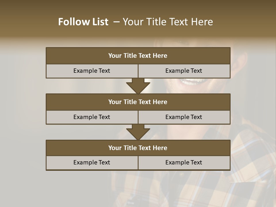 Young Happy Man With Big Smile PowerPoint Template