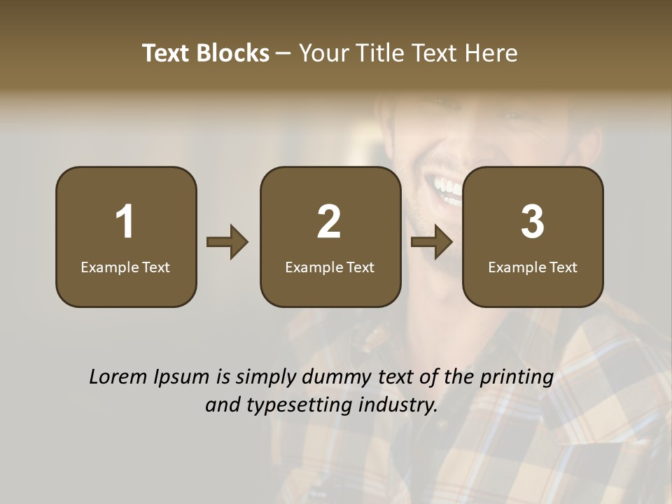 Young Happy Man With Big Smile PowerPoint Template