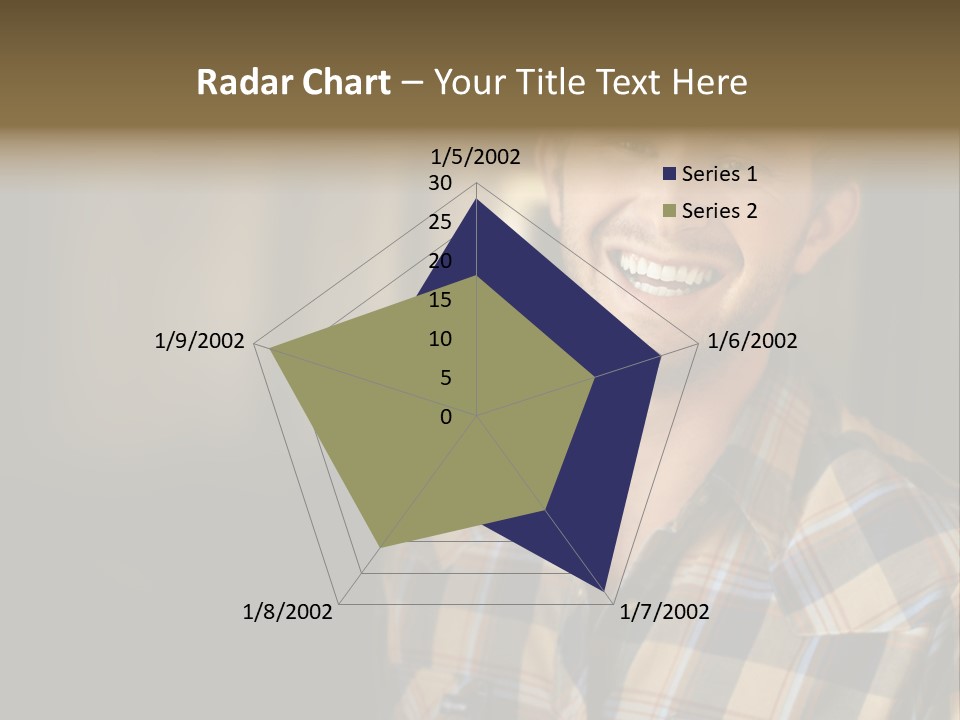 Young Happy Man With Big Smile PowerPoint Template