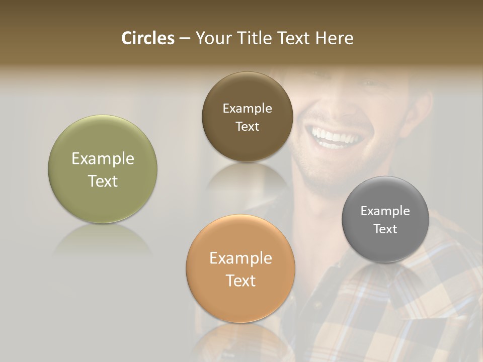 Young Happy Man With Big Smile PowerPoint Template
