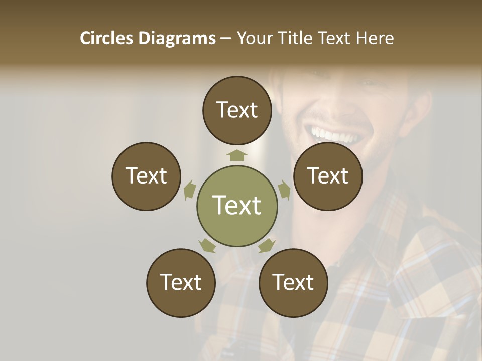 Young Happy Man With Big Smile PowerPoint Template