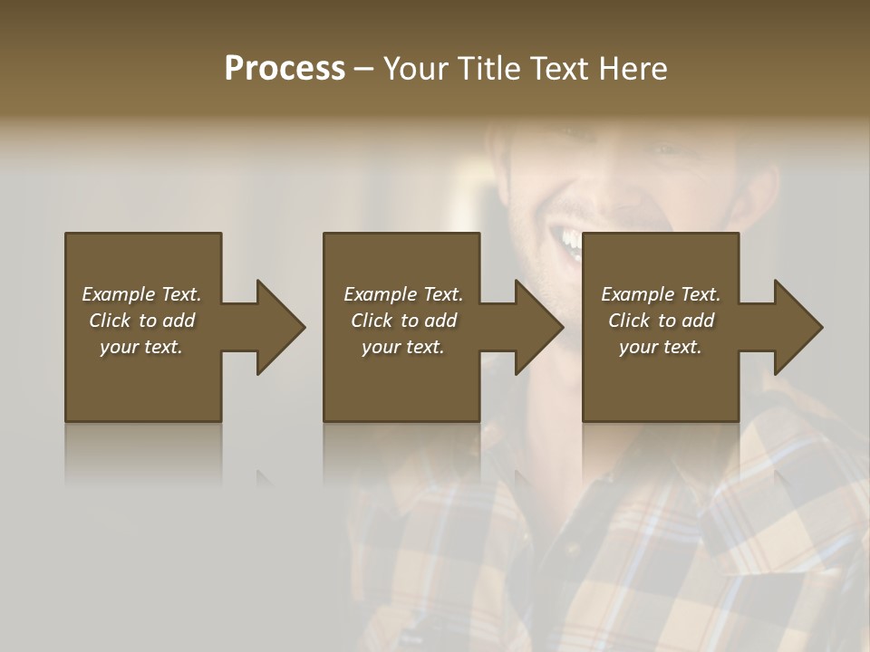 Young Happy Man With Big Smile PowerPoint Template