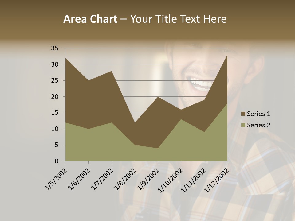 Young Happy Man With Big Smile PowerPoint Template