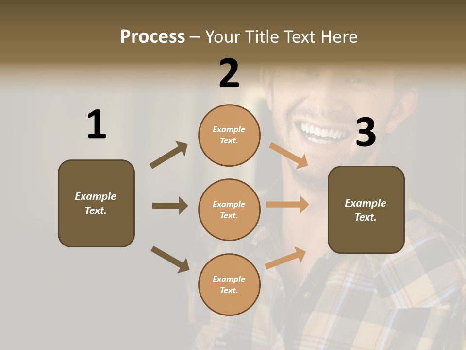 Young Happy Man With Big Smile PowerPoint Template