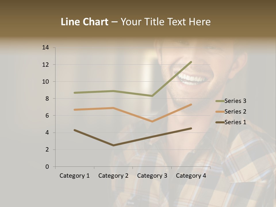 Young Happy Man With Big Smile PowerPoint Template