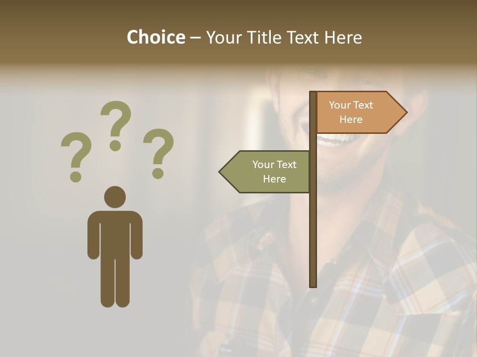 Young Happy Man With Big Smile PowerPoint Template