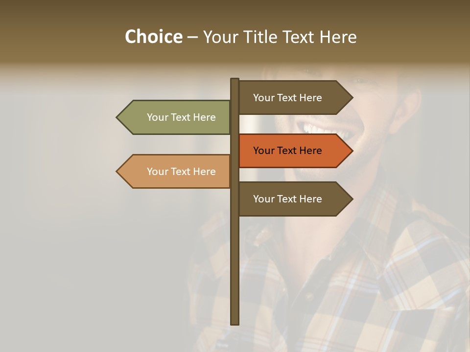 Young Happy Man With Big Smile PowerPoint Template