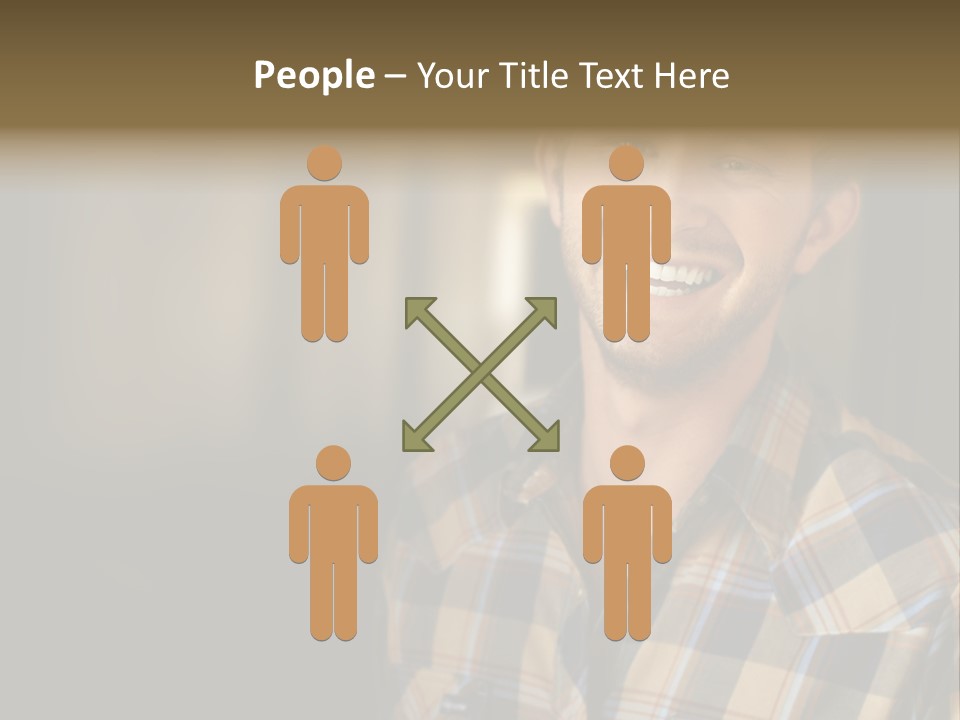 Young Happy Man With Big Smile PowerPoint Template