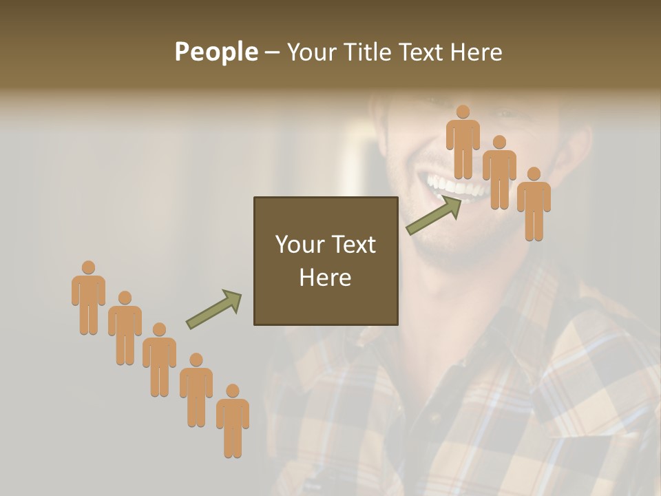 Young Happy Man With Big Smile PowerPoint Template