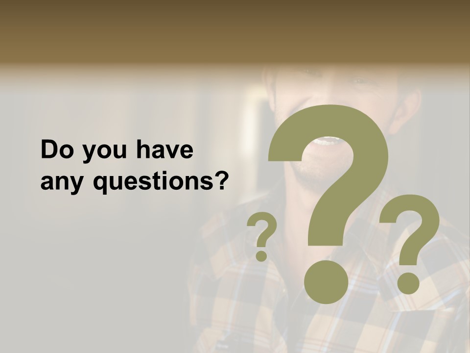 Young Happy Man With Big Smile PowerPoint Template