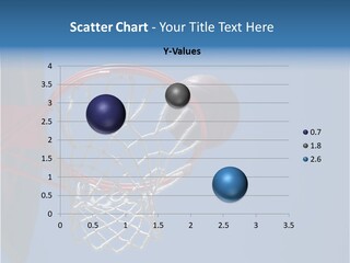 Basketball On The Rim PowerPoint Template