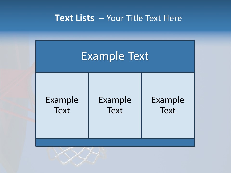Basketball On The Rim PowerPoint Template