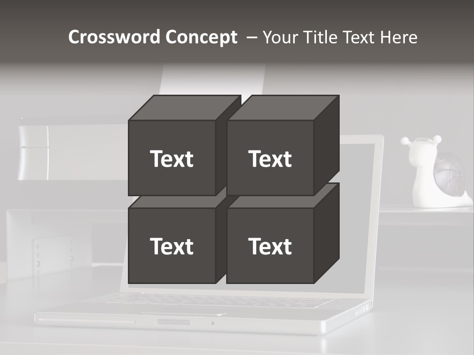 Home Office Desk PowerPoint Template