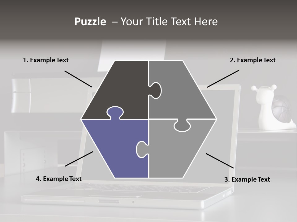 Home Office Desk PowerPoint Template