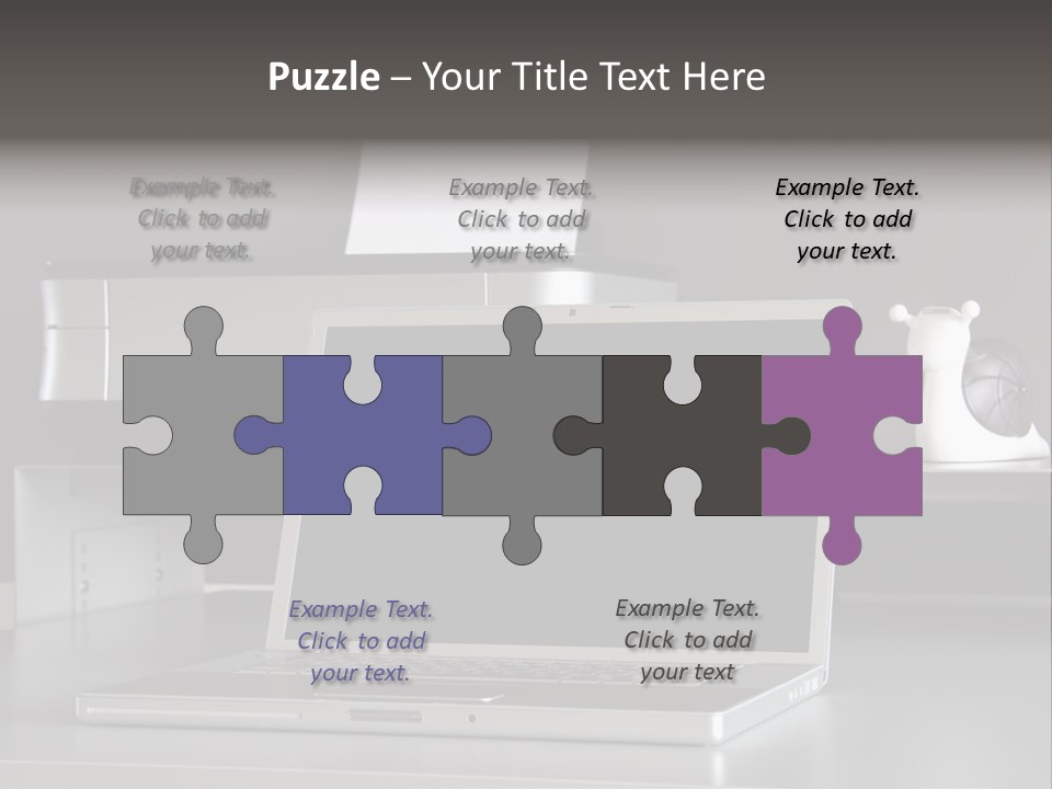 Home Office Desk PowerPoint Template