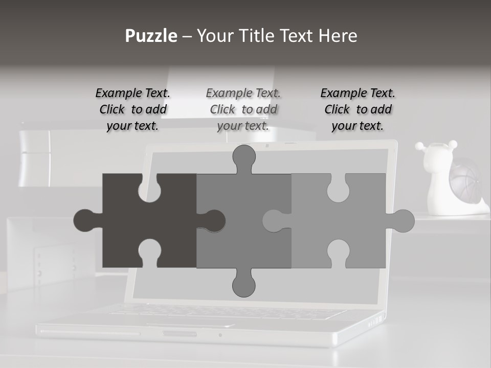 Home Office Desk PowerPoint Template