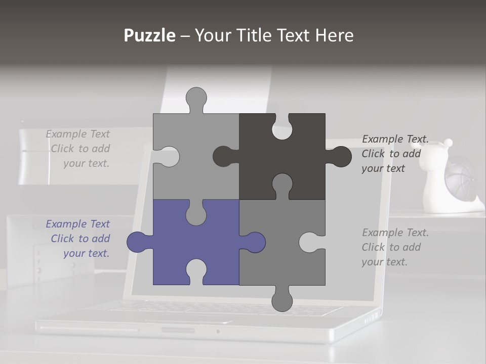 Home Office Desk PowerPoint Template