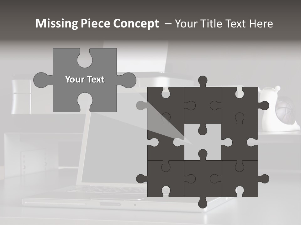 Home Office Desk PowerPoint Template