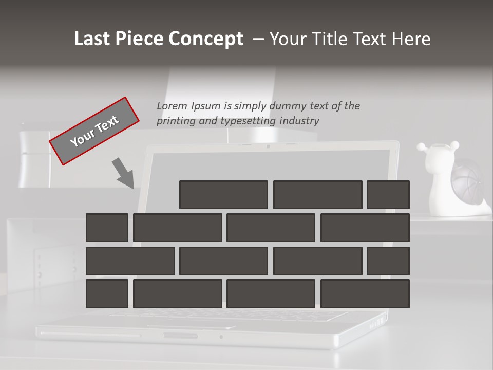 Home Office Desk PowerPoint Template