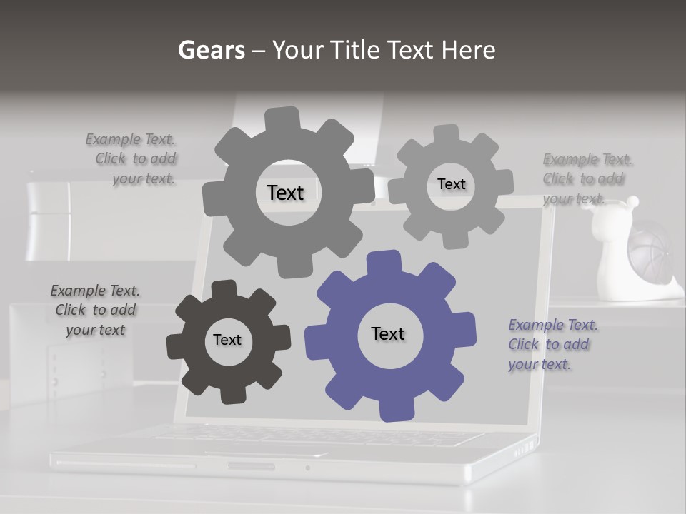 Home Office Desk PowerPoint Template