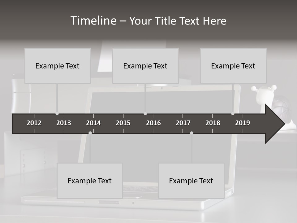 Home Office Desk PowerPoint Template