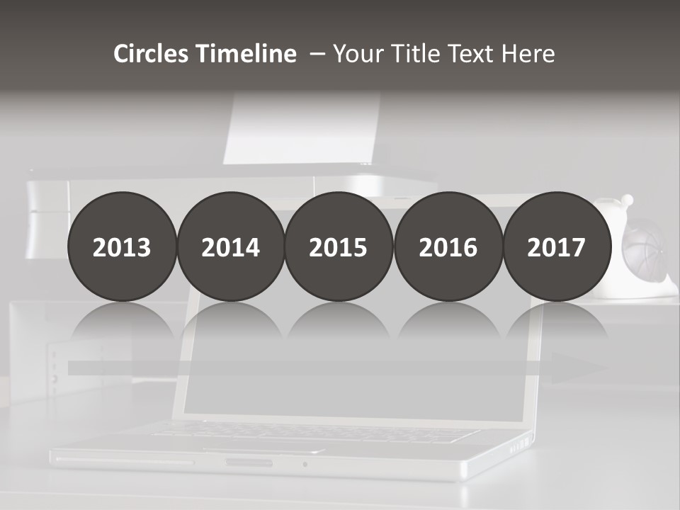 Home Office Desk PowerPoint Template