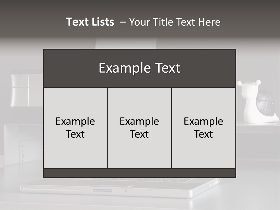 Home Office Desk PowerPoint Template