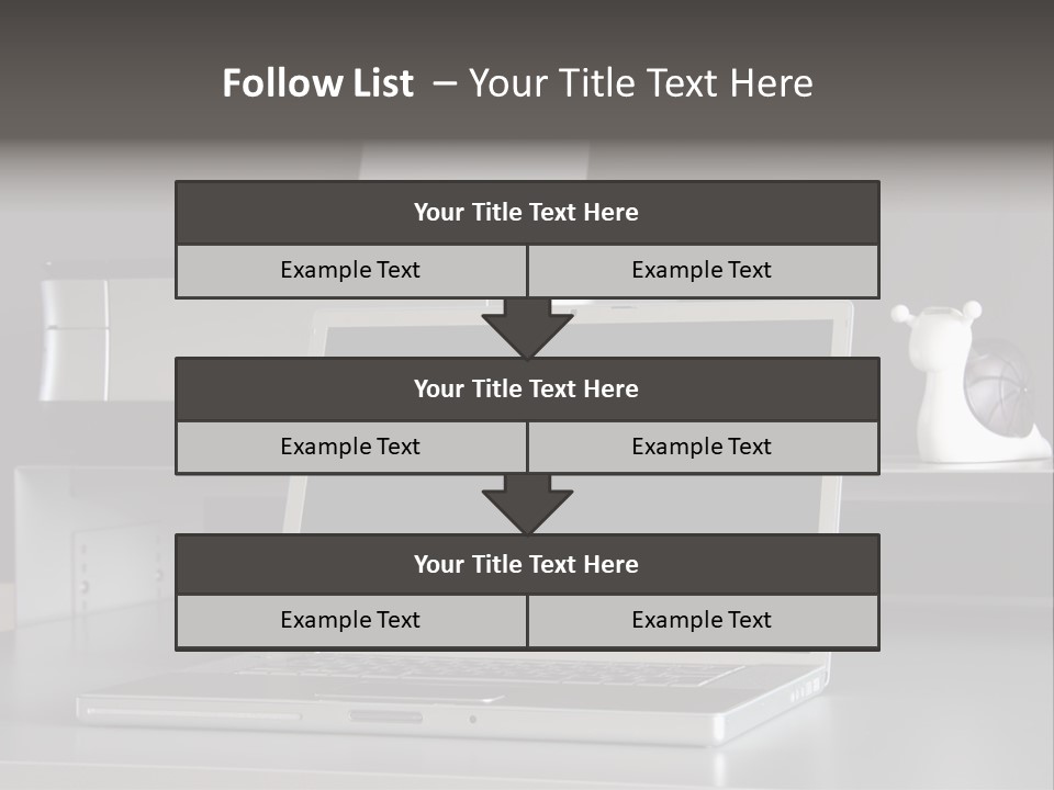 Home Office Desk PowerPoint Template