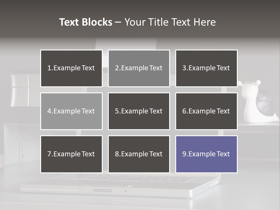 Home Office Desk PowerPoint Template