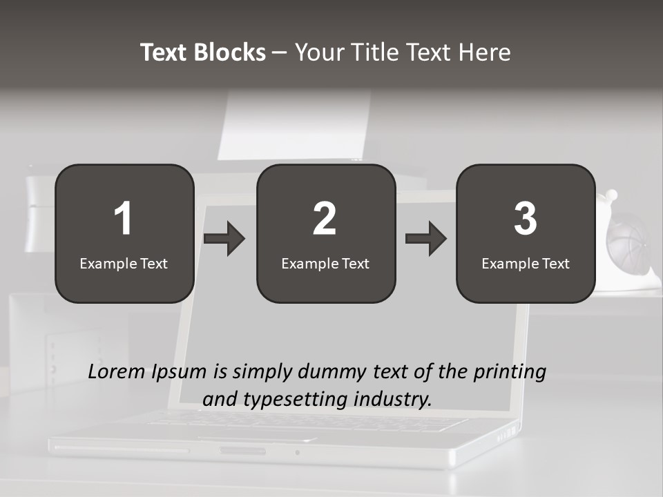Home Office Desk PowerPoint Template