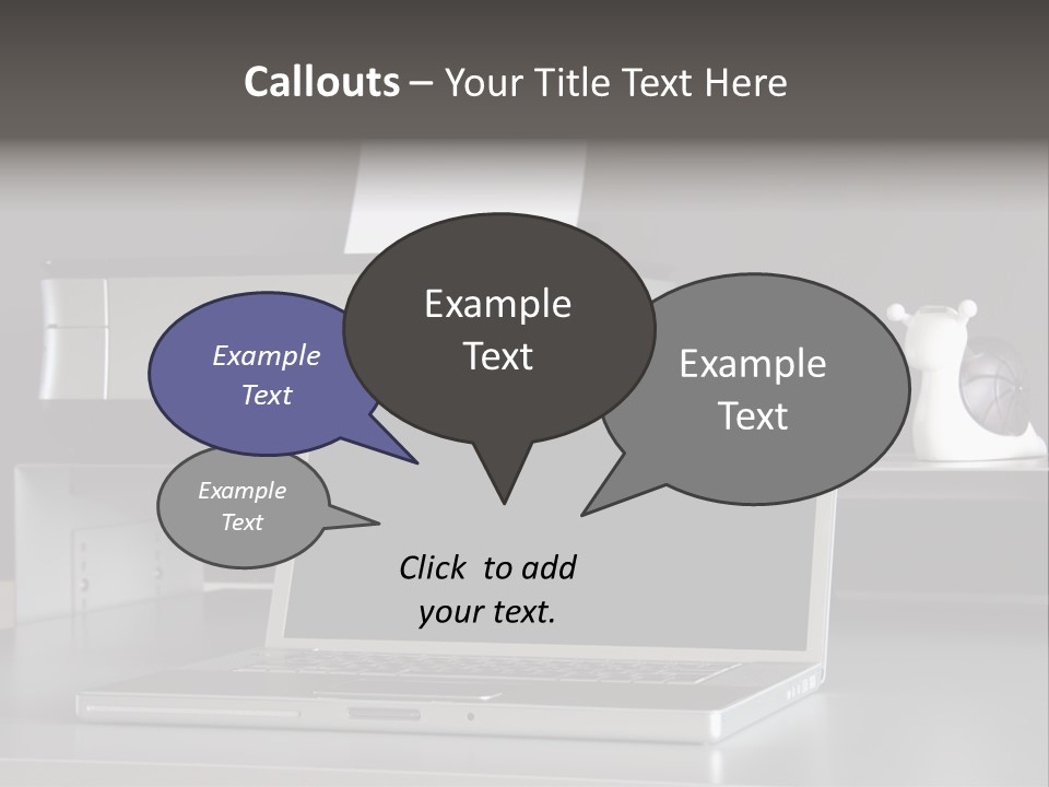 Home Office Desk PowerPoint Template