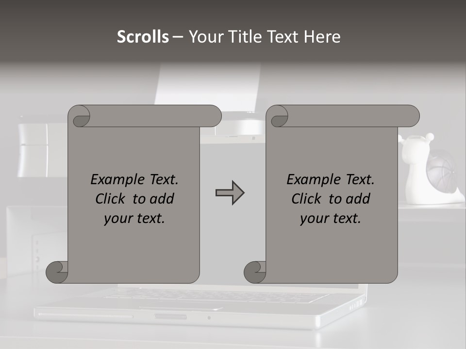 Home Office Desk PowerPoint Template