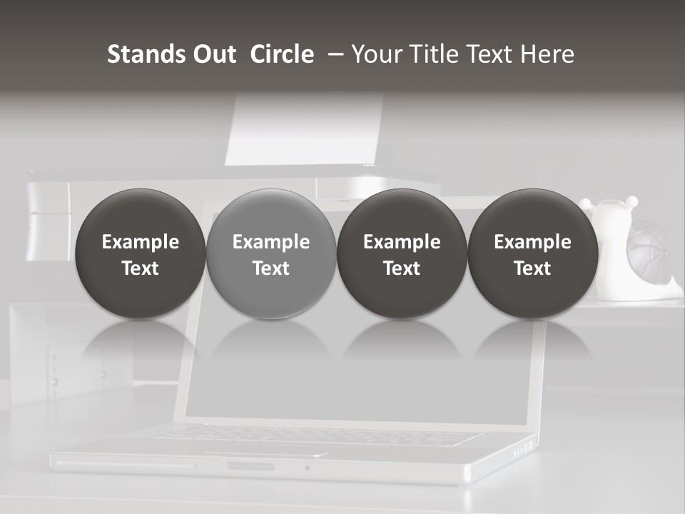 Home Office Desk PowerPoint Template