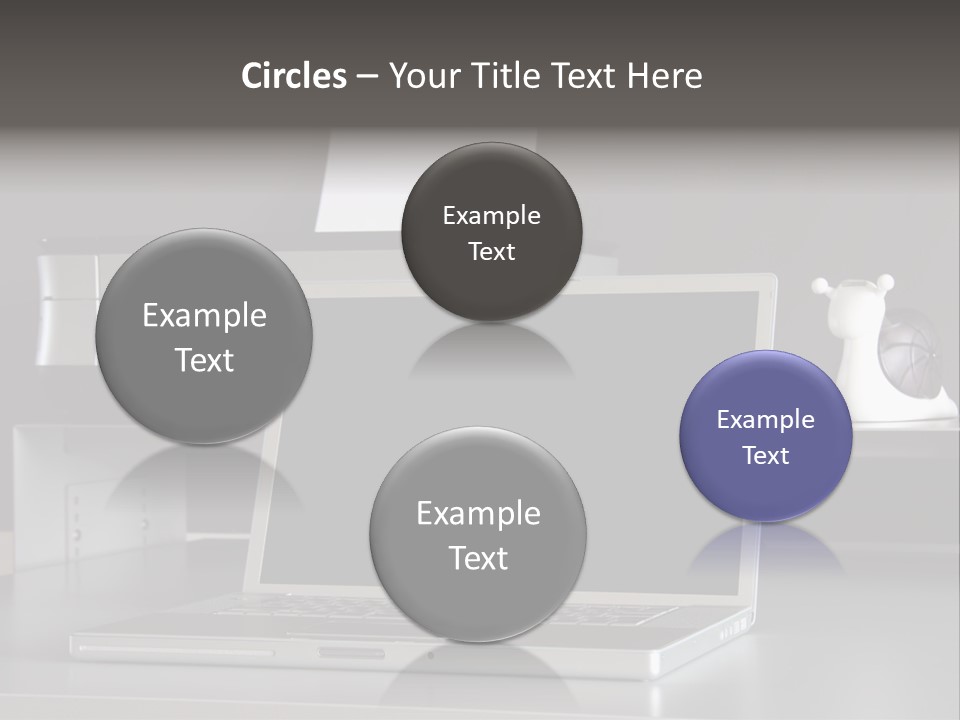 Home Office Desk PowerPoint Template