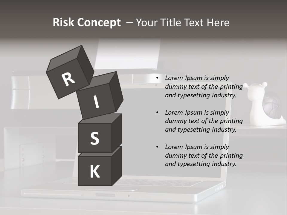 Home Office Desk PowerPoint Template