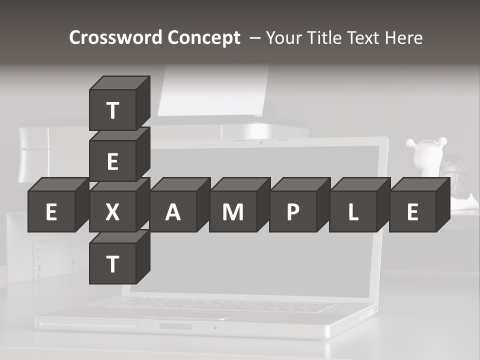 Home Office Desk PowerPoint Template