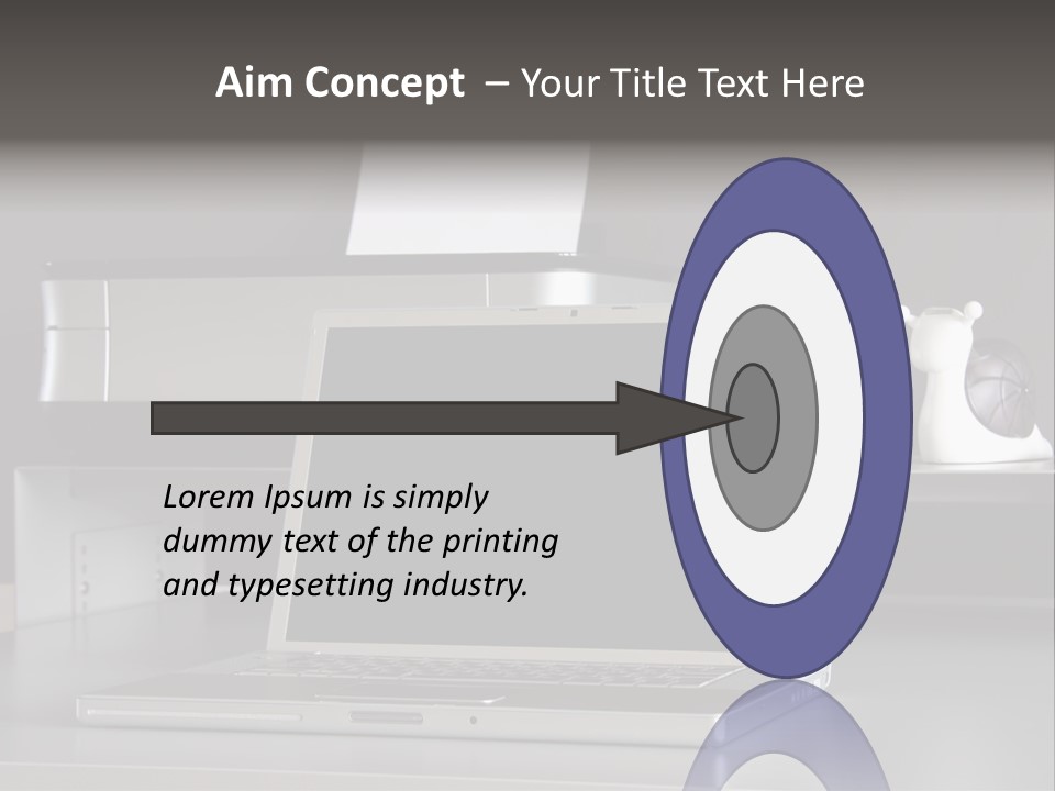 Home Office Desk PowerPoint Template