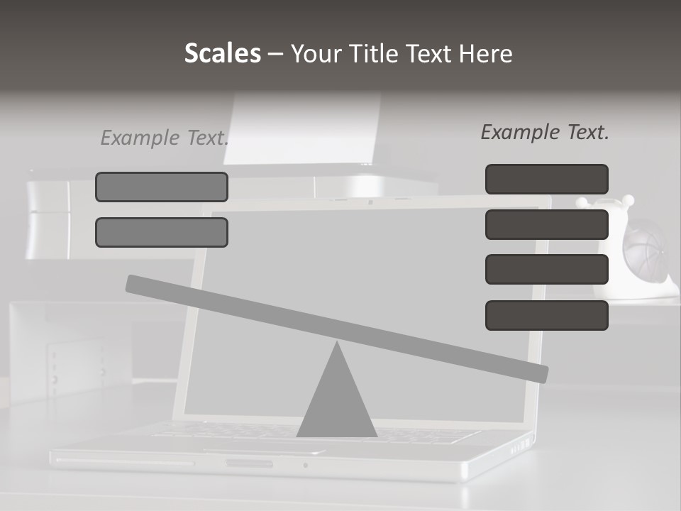 Home Office Desk PowerPoint Template