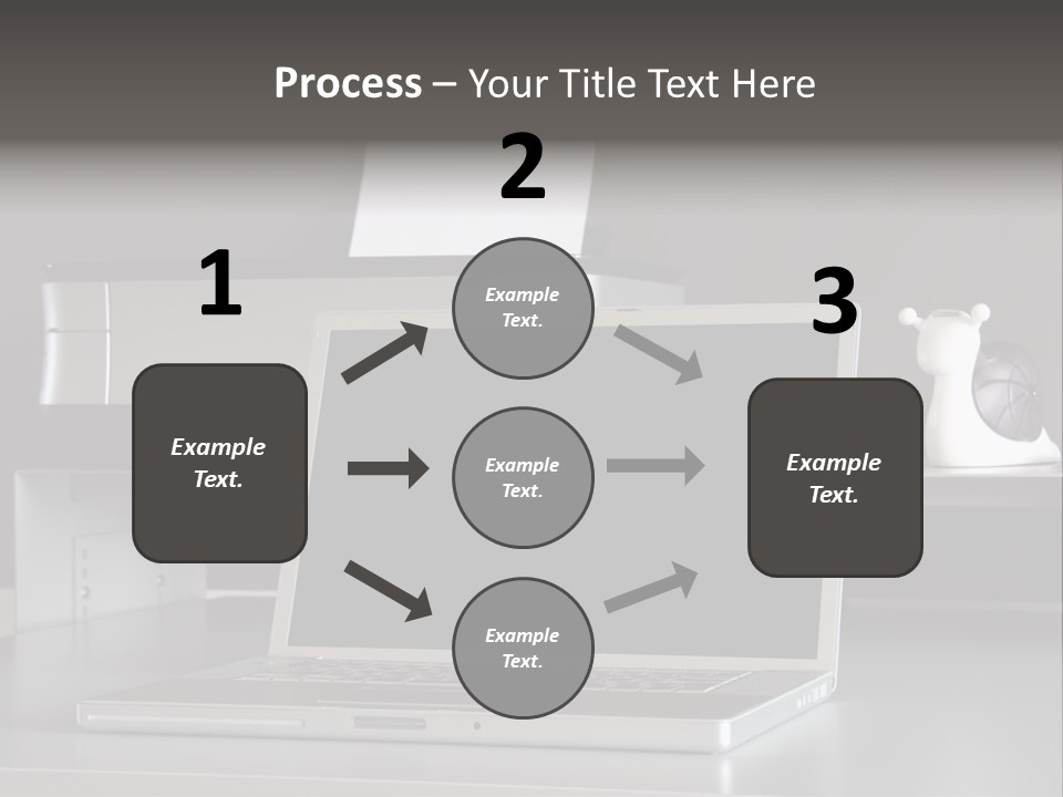 Home Office Desk PowerPoint Template