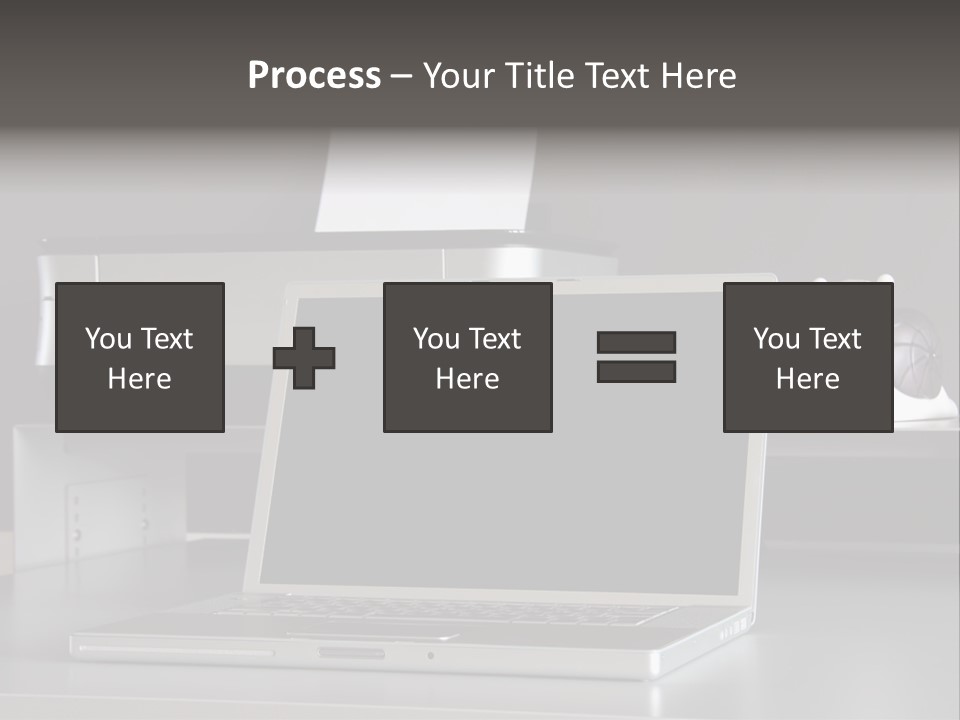 Home Office Desk PowerPoint Template