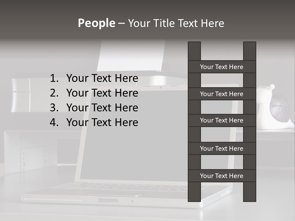 Home Office Desk PowerPoint Template