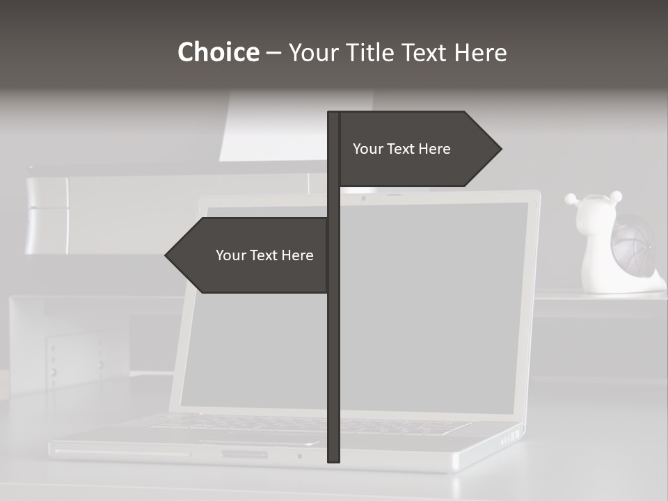 Home Office Desk PowerPoint Template