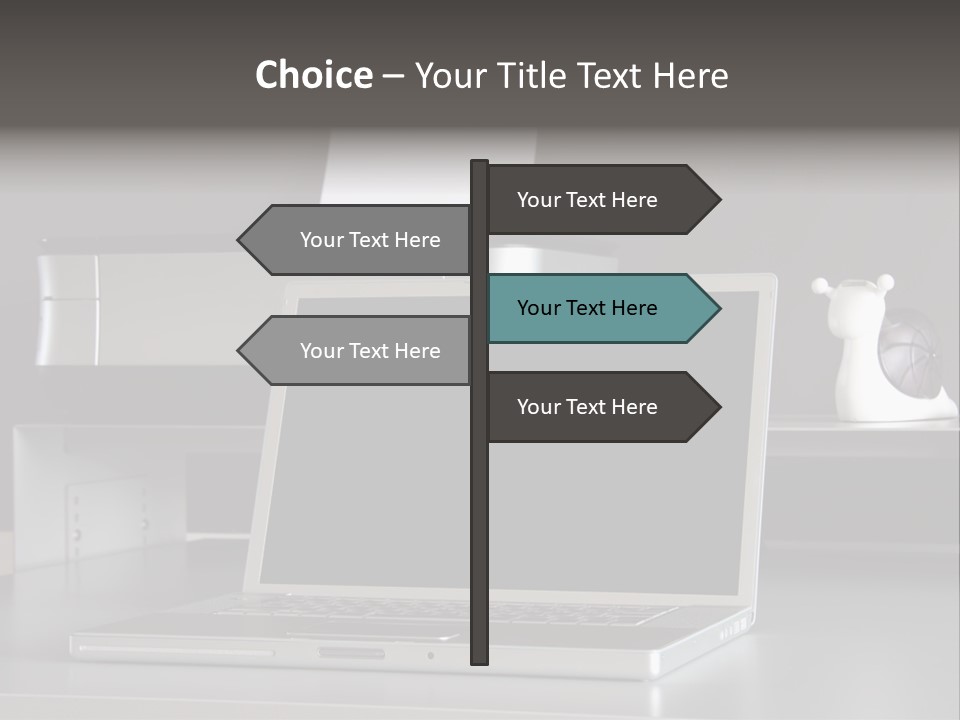 Home Office Desk PowerPoint Template